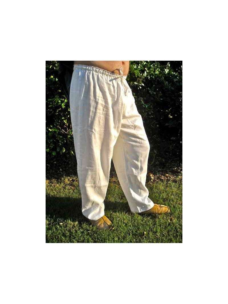 Linen Pants Thorsberg Inspired Pants Luscious / White 